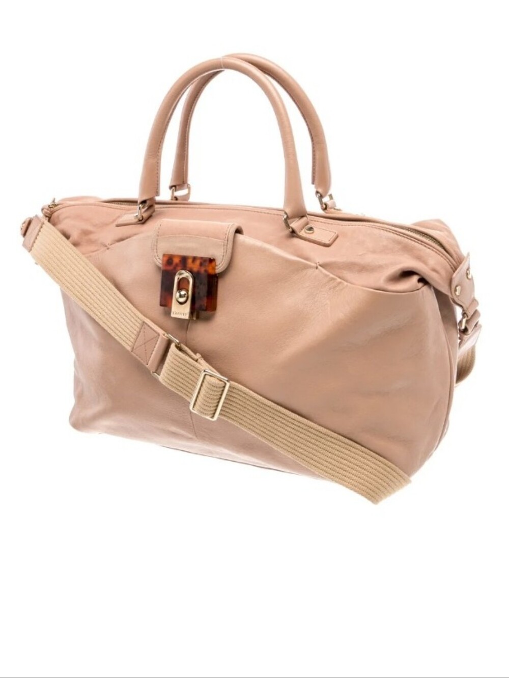 Lanvin Authentic Leather Top Handle Bag